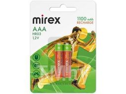 Аккумулятор NiMH AAA 1100мАч Mirex блистер 2 шт.