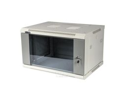 Шкаф настенный серии Pro, 22U 600x600, стеклянная дверь TWT TWT-CBWPG-22U-6x6-GY