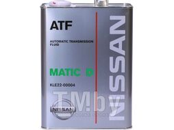 Масло трансмиссионное NISSAN Matic Fluid D для АКПП, включая N-CVT, и для ГУР Nissan OE NISSAN 4L