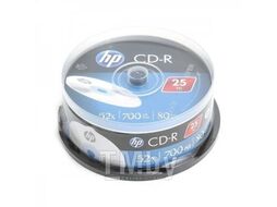 Оптический диск CD-R 700Mb HP 52x CakeBox 25 шт 69311