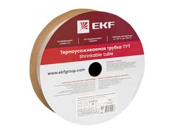 Термоусаживаемая трубка ТУТ 25/12,5 прозрачная рулон EKF PROxima tut-25-tr