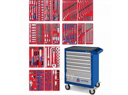 Набор инструментов "ЭКСПЕРТ" в синей тележке, 323 предмета МАСТАК 52-07323B