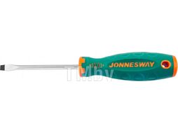 Отвертка стержневая шлицевая ANTI-SLIP GRIP, SL6.5х100 мм JONNESWAY D77S6100