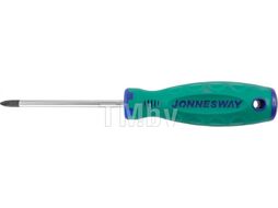 Отвертка стержневая крестовая ANTI-SLIP GRIP, PH2х100 мм JONNESWAY D71P2100