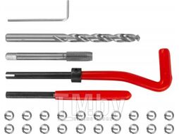 Набор для восстановления резьбы M7x1.0, 25 предметов Thorvik TRIS710