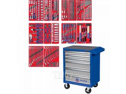 Набор инструментов "ЛИДЕР" в синей тележке, 270 предметов МАСТАК 52-06270B