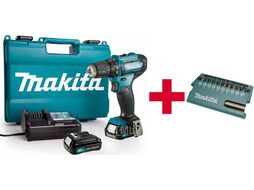 Шуруповерт аккумуляторный MAKITA (2x2,0Ah/Кейс) + набор бит D-31756 DF333DAX13