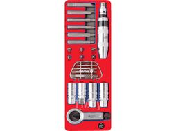 Набор демонтажный с ударной отверткой, ложемент, 24 предмета МАСТАК 5-19424