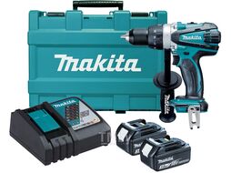 Аккум. дрель-шуруповерт MAKITA DDF 458 RFE в чем. (18.0 В, 2 акк., 3.0 А/ч Li-Ion, 2 скор., 91 Нм, шурупы до 10 мм)