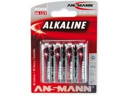 Батарейка Alkaline-red-1.5V-AA-BL4 блистер (LR06) ANSMANN 5015563