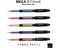 Ручка шариковая Mega Stone с син. cтержнем, пласт. корпус, с колпачком, ассорти Montex Mega Stone