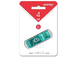 Карта памяти USB (флэш-накопитель) 4Gb Glossy series Green USB 2.0 Flash Drive с колпачком SmartBuy SB4GBGS-G