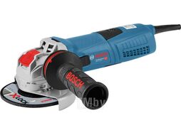 УШМ (болгарка) одноручная BOSCH GWX 13-125 S в кор. (1300 Вт, диск 125х22 мм, регул. об., система X-LOCK)