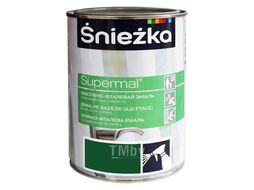 Эмаль масляно-фталевая SUPERMAL зеленый RAL 6002 0.4л 8/1344 Sniezka