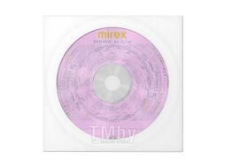 Диск DVD+RW 4.7Gb 4x в бумажном конверте с окном Mirex UL130022A4С