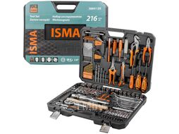 Набор инструментов 216пр. 1/4", 1/2" (6гр.) (4-27мм) ISMA ISMA-38841DS