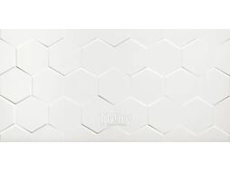 Плитка для ванной 300*600*10 White hexagon (8/1,44)