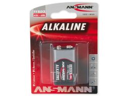 Батарейка Alkaline-red-9V E блистер (Крона) ANSMANN 1515-0000