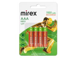 Аккумулятор NiMH AAA 1100мАч Mirex блистер 4 шт.