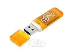 Карта памяти USB (флэш-накопитель) 32Gb Glossy series Orange USB 2.0 Flash Drive с колпачком SmartBuy SB32GBGS-Or