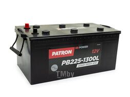 Аккумулятор PATRON POWER 12V 225AH 1300A (L+) B3 518x279x240mm 54,9kg PATRON PB225-1300L