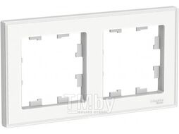 Рамка 2-постовая, БЕЛЫЙ ATLASDESIGN Schneider Electric ATN200102