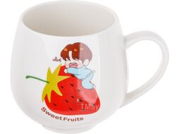 Кружка керамическая, 350 мл, Sweet fruits, клубника, PERFECTO LINEA 17-301114