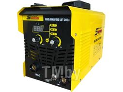 Сварочный полуавтомат MIG/MAG/MMA/TIG lift 200А-5 кг без газа съемный рукав SUPER PROWELL SP200-5BG