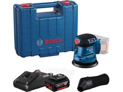 Шлифмашина эксцентриковая GEX 185-LI (1*4.0 Ah, Case) BOSCH 0.601.3A5.021