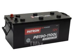 Аккумулятор PATRON POWER 12V 190AH 1100A ETN 1(L+) B3 513x223x223mm 42,8kg PATRON PB190-1100L