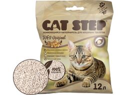 Наполнитель для туалета Cat Step Tofu Original / 20333003 (12л/5.4кг)