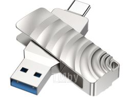 Usb flash накопитель Borofone BUD3 2в1 USB3.0 32Gb (серебристый)