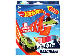 Пластилин 10цв. "Hot Wheels" 200гр со стеком Centrum 88619