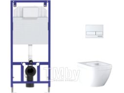 Унитаз подвесной с инсталляцией GROHE Euro Ceramic 39206000 + Novum 525 040000 + L2 040012