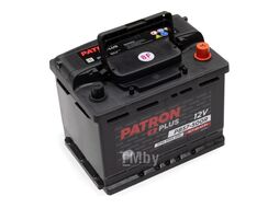 Аккумулятор PATRON PLUS 12V 57AH 500A ETN 0(R+) B13 242x175x190mm 13,1kg PATRON PB57-500R