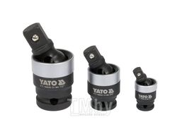 Головки-карданы ударные 1/4, 3/8, 1/2 CrMo Yato YT-10642