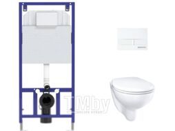 Унитаз подвесной с инсталляцией GROHE Bau Ceramic 39351000 МЛ + Novum 525 040000 + L1 040011