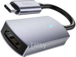 Кабель/переходник Hoco UA20 Type-C - HDMI (металлик)