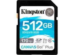 Карта памяти Kingston Canvas Go Plus SDXC 170R C10 UHS-I U3 V30 512GB (SDG3/512GB)