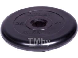 Диск для штанги MB Barbell Atlet d51мм 25 кг (черный)