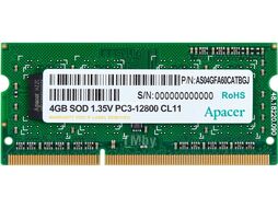 Оперативная память 4GB PC3-12800 DDR3 SODIMM-1600 Apacer AS04GFA60CATBGJ CL11