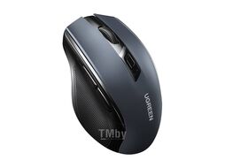 Мышь компьютерная беспроводная UGREEN Ergonomic Contoured-Shape Design Wireless Mouse (2.4 GHz+BT) MU101 Black (90395)