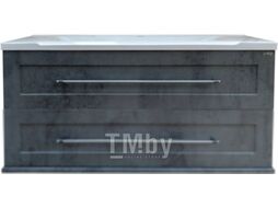 Тумба с умывальником Misty Марта 100 / П-Мрт-01100-2513П + Evva-100 D (подвесная)