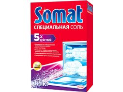 Соль для посудомоечных машин Somat Специальная соль (1.5кг)