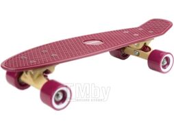 Скейтборд Hudora Skateboard Retro Curve Burgundy / 12153