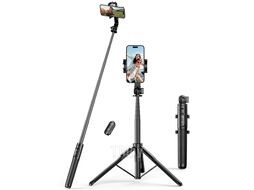 Трипод UGREEN Selfie Stick Tripod Stand With Bluetooth Remote and Length Adjusted (1.5m) LP586 Black (15062)