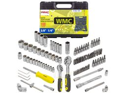 Набор инструментов 108 пр. 1/4'' 3/8'' (6гр.) (4-22мм) WMC TOOLS WMC-41082-5DS-м