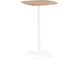 Барный стол Stool Group Form 60x60 / T-005H (светлое дерево/белый)