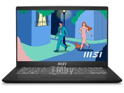 Ноутбук MSI MS-14J1 Modern 14 C12MO-822XBY 14" FHD IPS 60Hz / i5-1235U / 16GB / SSD512GB / Intel Iris Xe / White Backlit / DOS / Classic Black