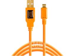 Кабель Tether Tools TetherPro USB 2.0 to Micro-B 5-Pin / CU5430ORG (4.6м, оранжевый)